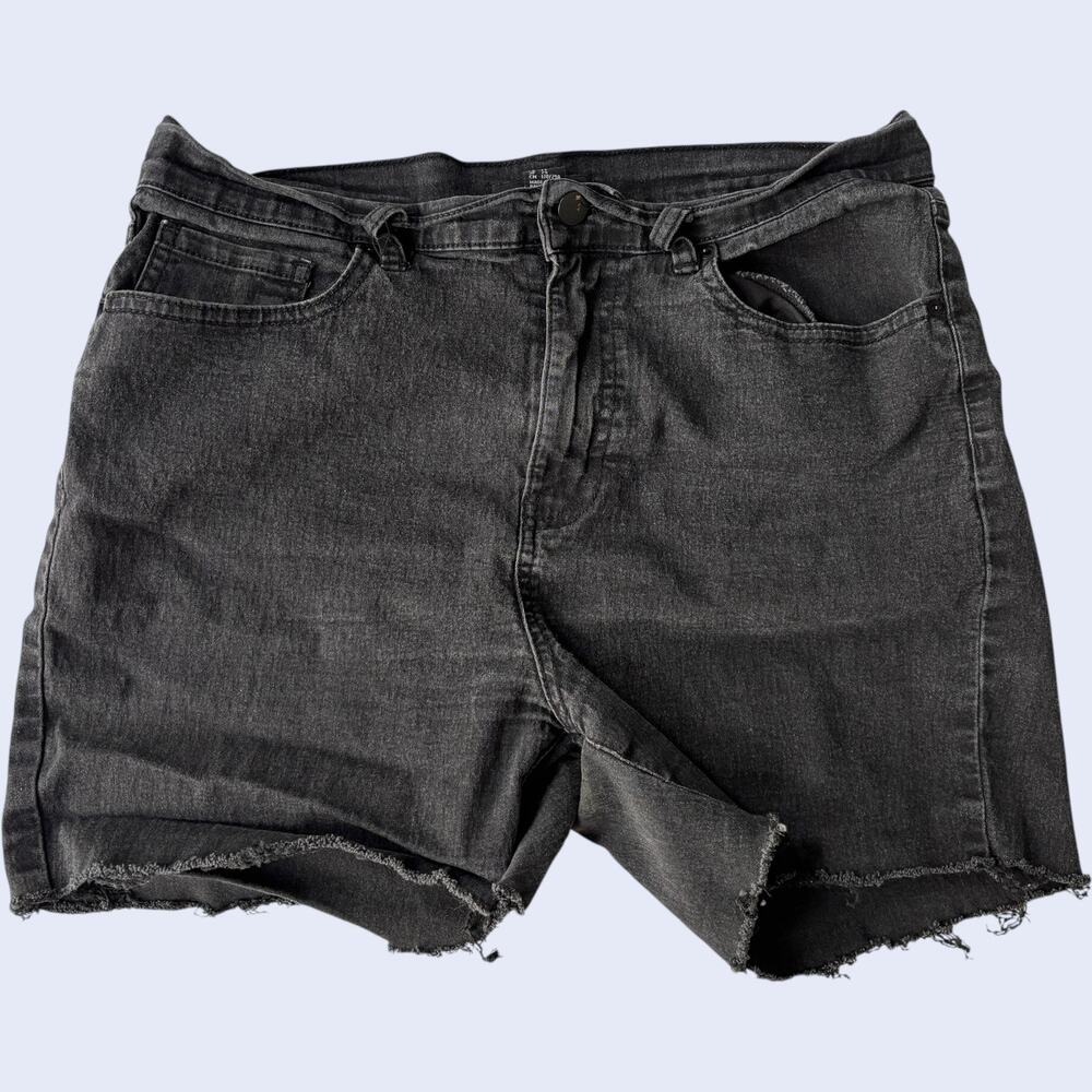 Forever 21 Casual Denim Shorts 31 Black Relaxed Fit